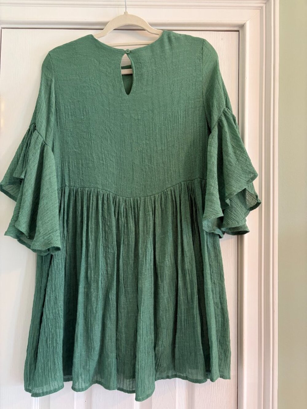 Umgee Medium Green Embroidered Mini Dress - Picture 9 of 9